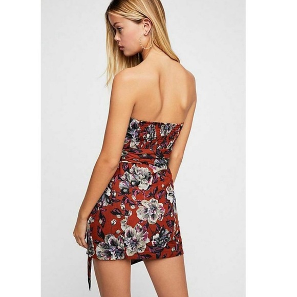 Free People Hot to Trot Strapless Mini Dress Sz S - Picture 4 of 13